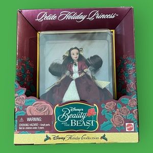 Disney's Beauty & Beast BELLE Petite Holiday Princess Ornament 1998 Mattel NWT